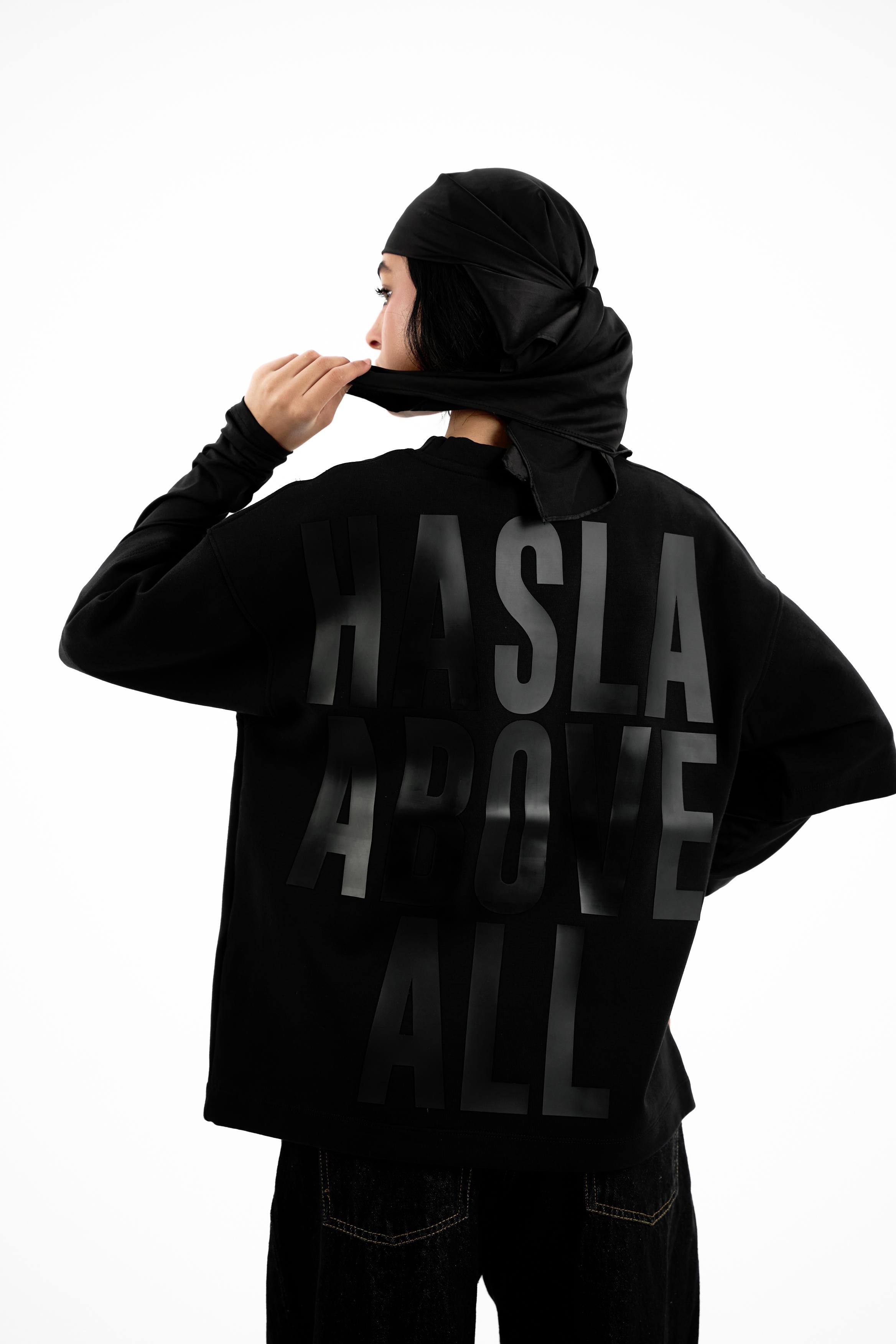 Hustla ِِAbove All  T-Shirt OverSized